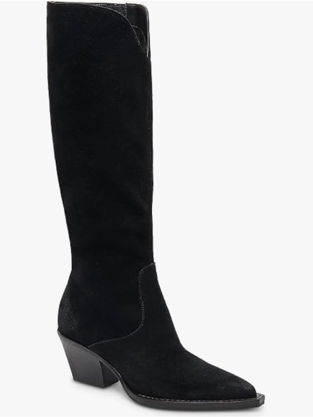 Dolce Vita Raj Western Boots - Onyx Suede Sz 7.5